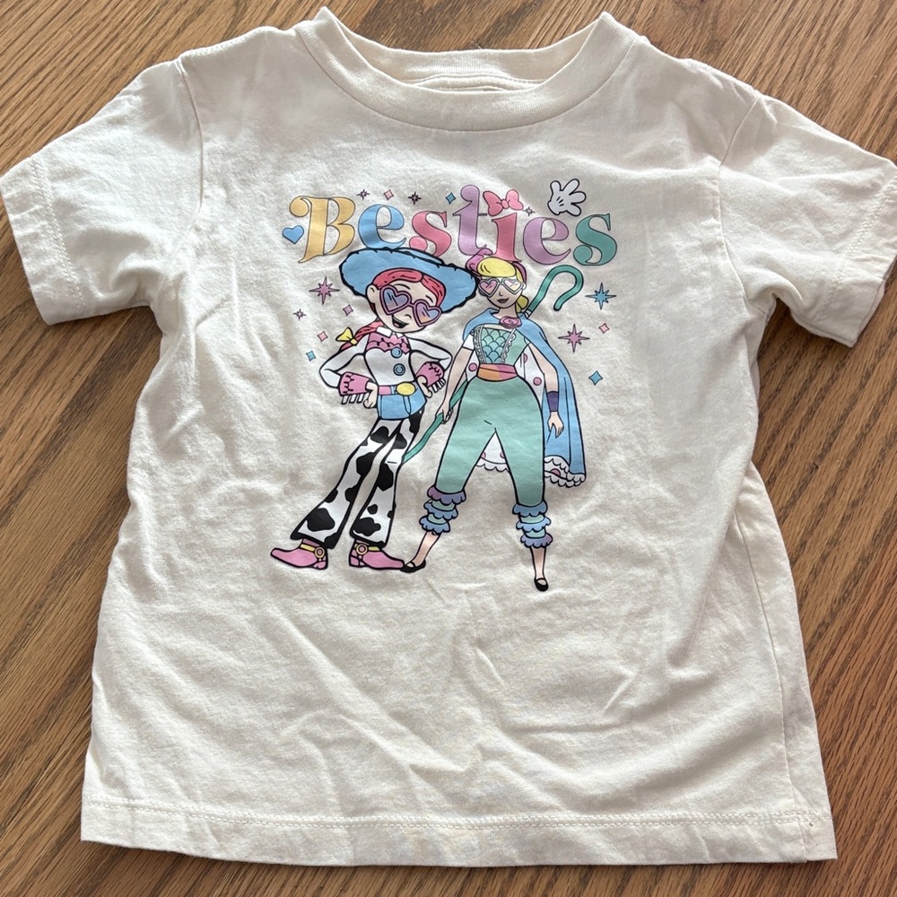 Besties Kids Graphic T-Shirt - White